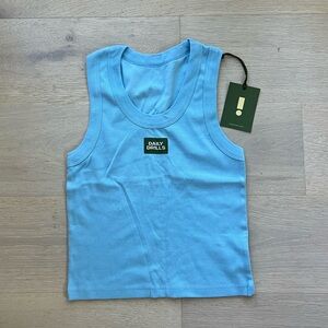 Daily Drills Ribbed Logo Tank